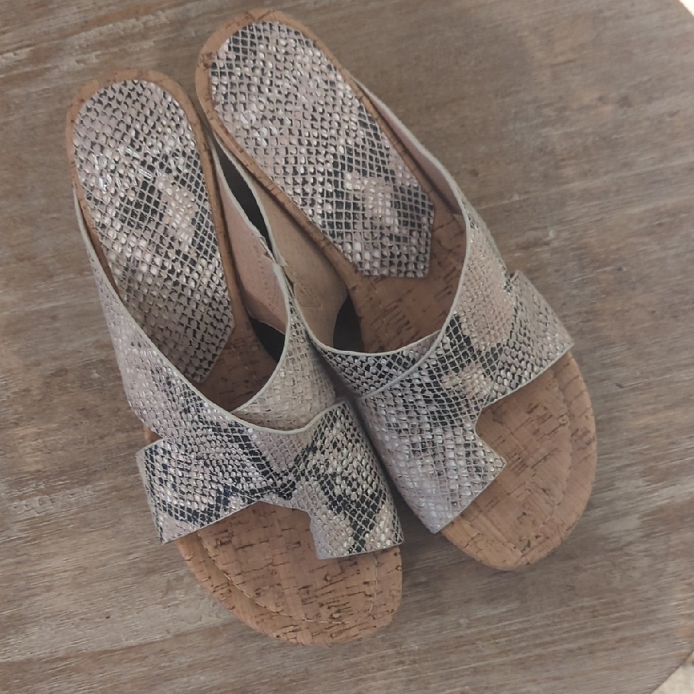 Donald Pliner Women's Snakeskin Wedge Sandals